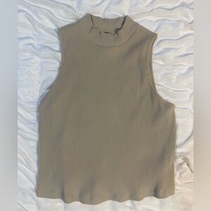 Old Navy Ribbed Beige Tank Top
